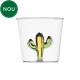 Pahar pentru apa, Cactus Green/Amber, 8 cm, Dessert Plants - designer Alessandra Baldereschi - ICHENDORF